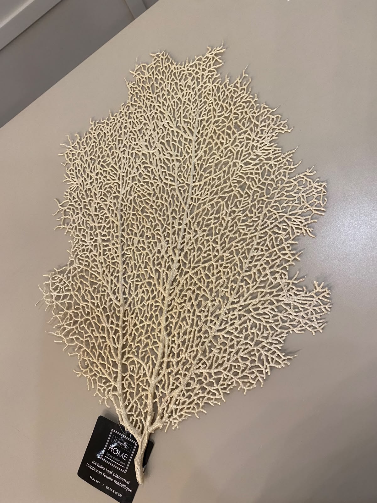 Metallic Leaf Placemat Collection