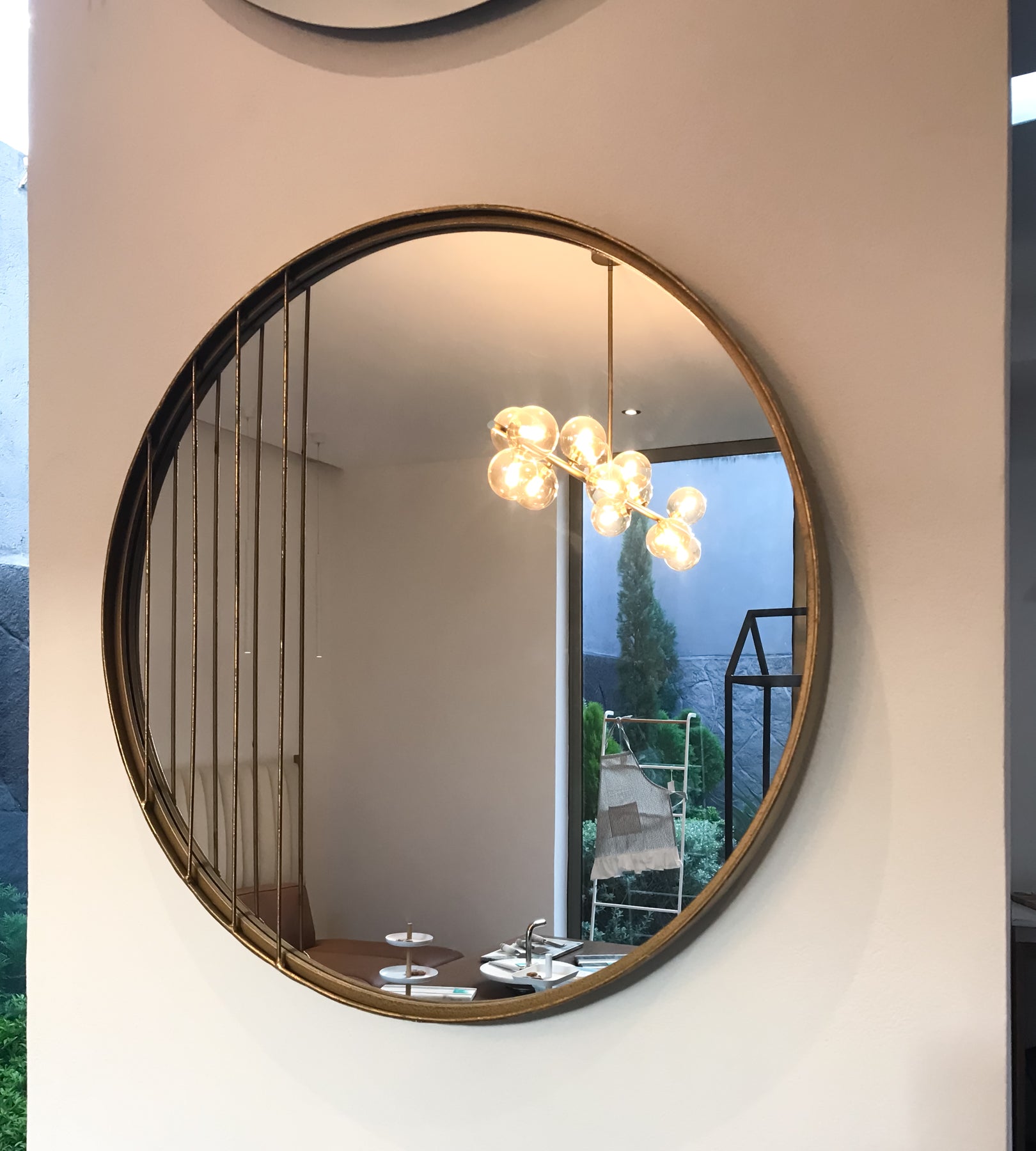 Corte Round Mirror Gold