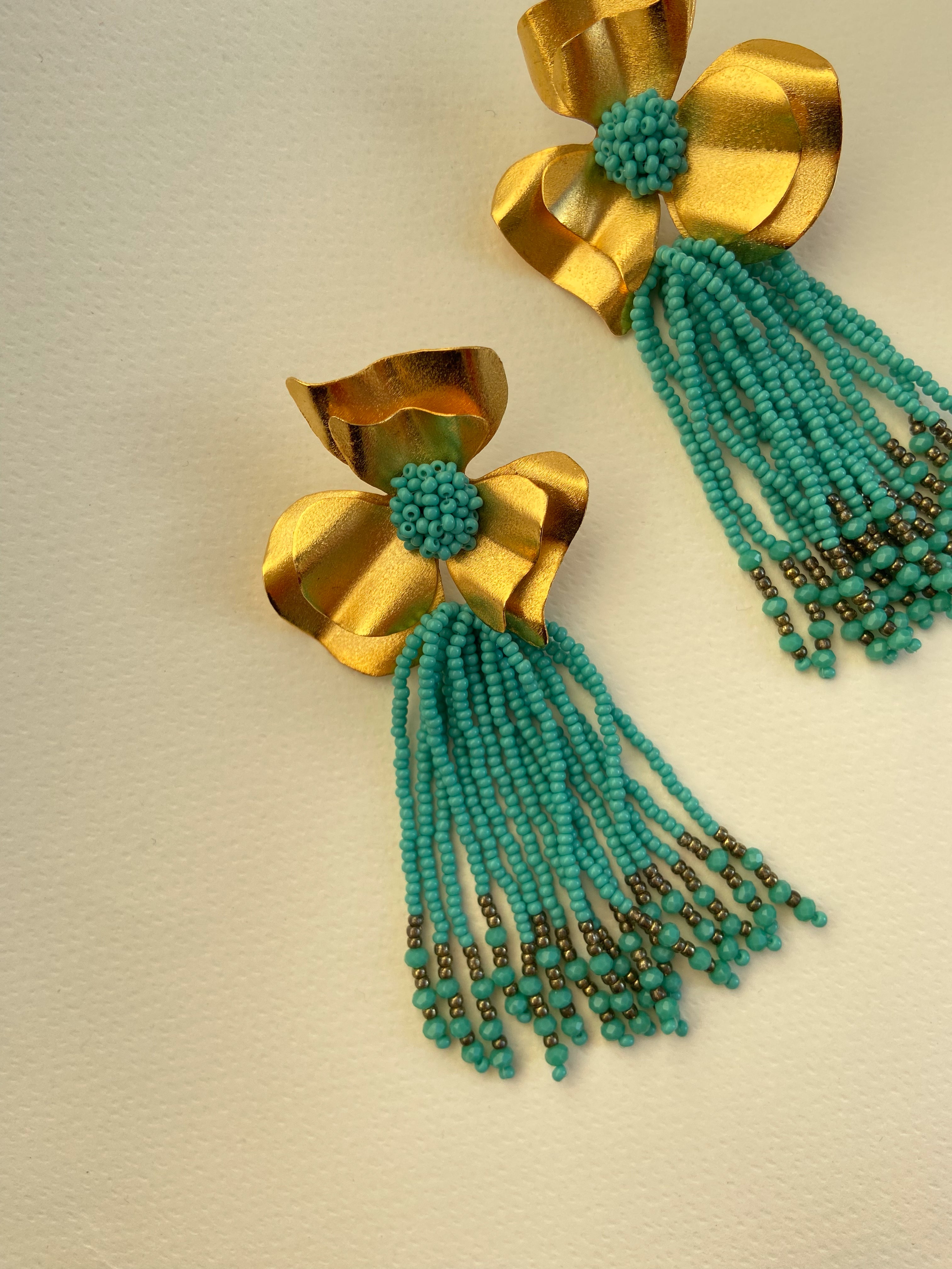 Isabella Turquesa Con Dorado