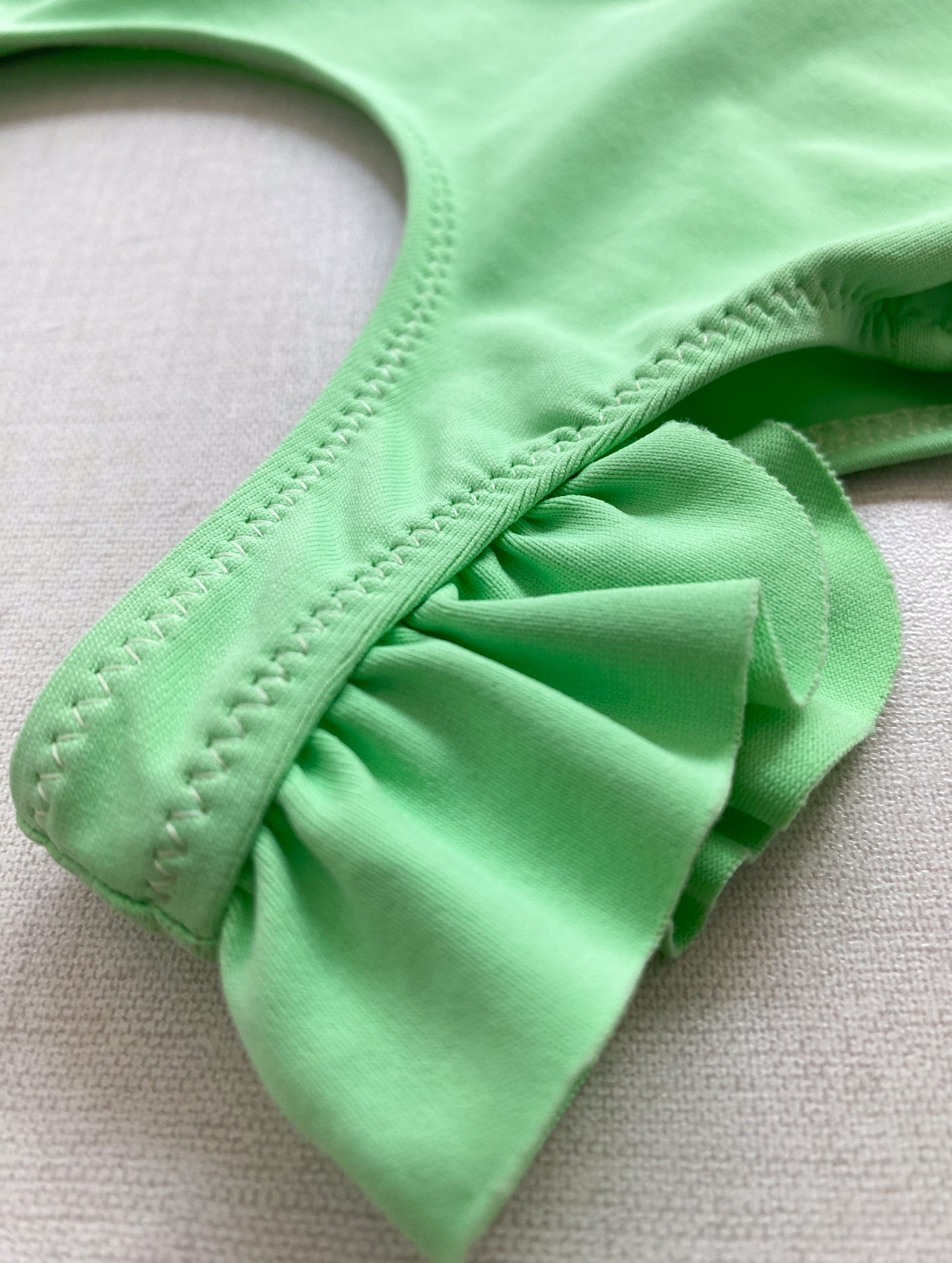 Solid Lime Green Swimsuit