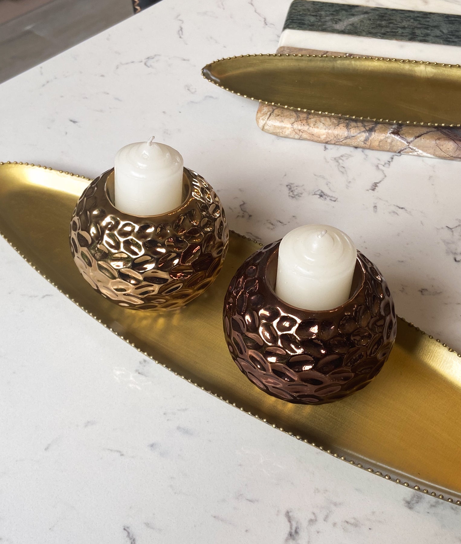 ORB Metalic Tealight Holders