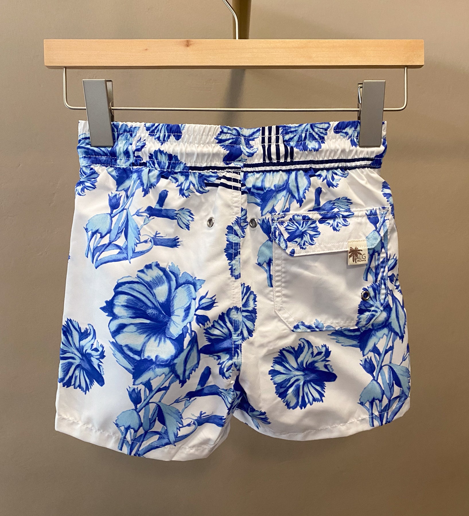Trunks Flors Azul Blanco, Talla 8