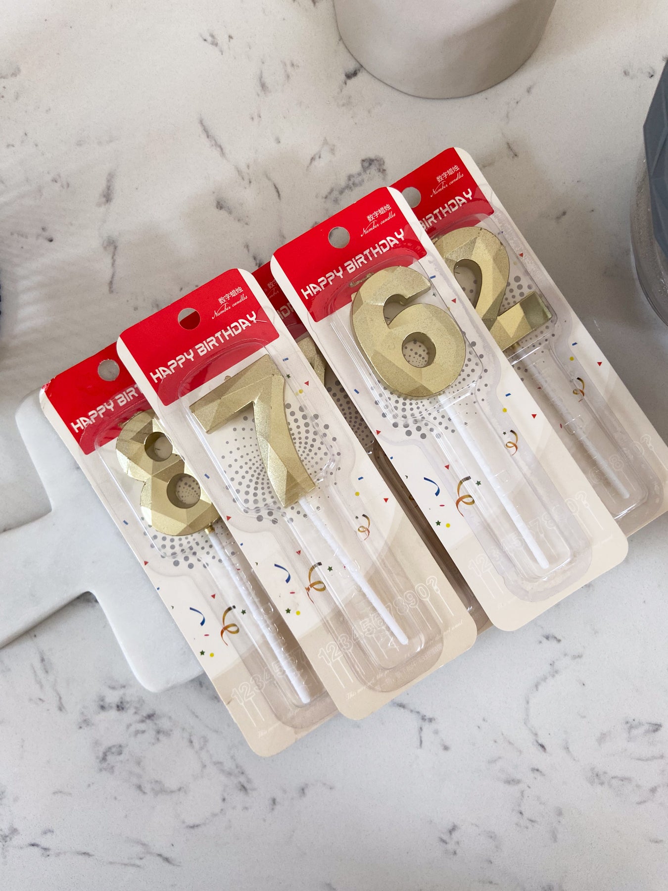 Numbr candles for your Birthday CAKE !