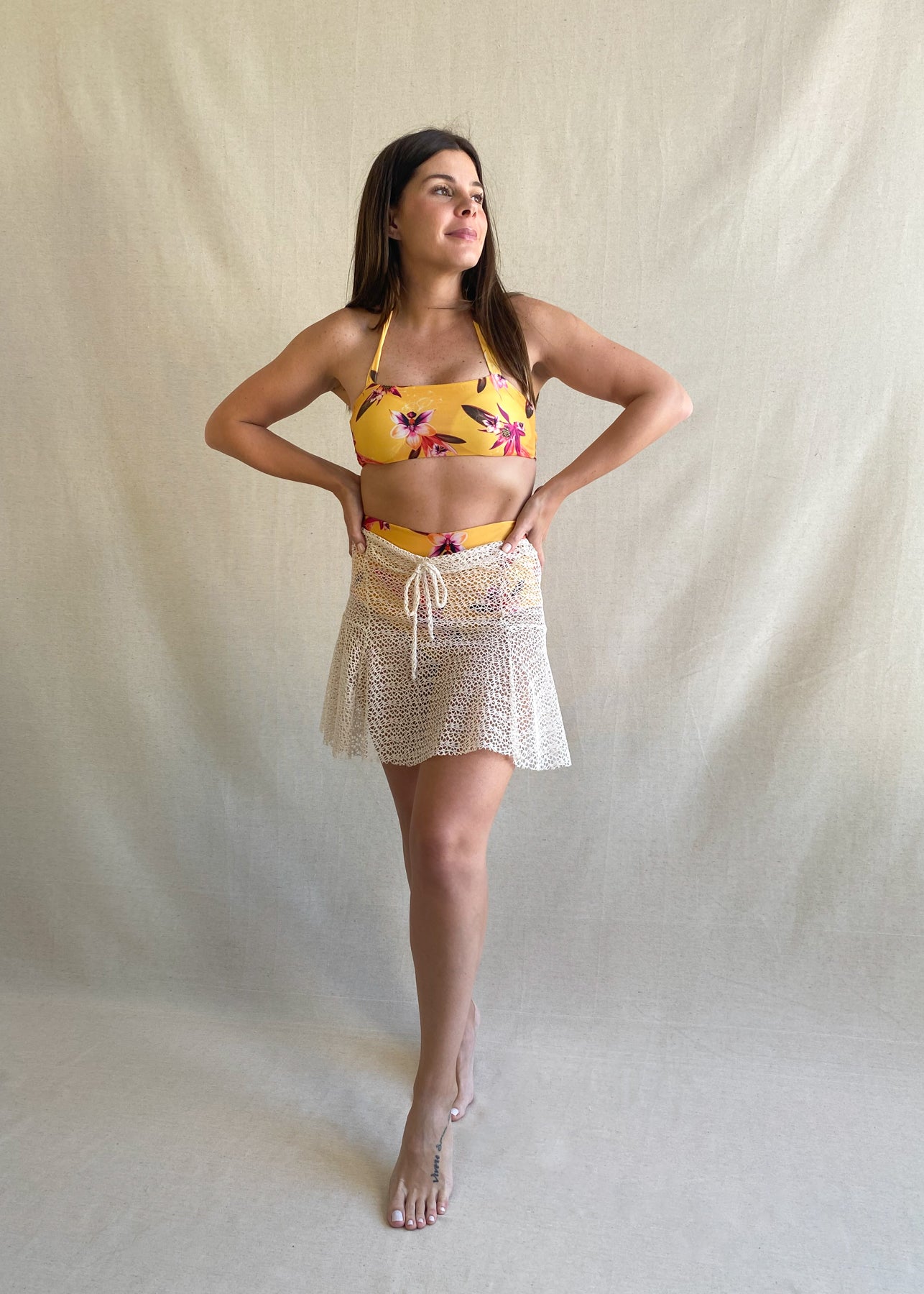 Floral Yellow Bikini Set