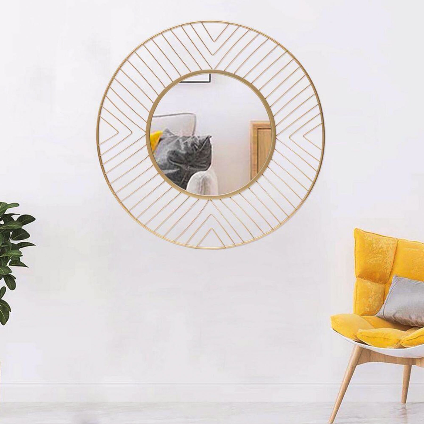 Avila Small Round Mirror