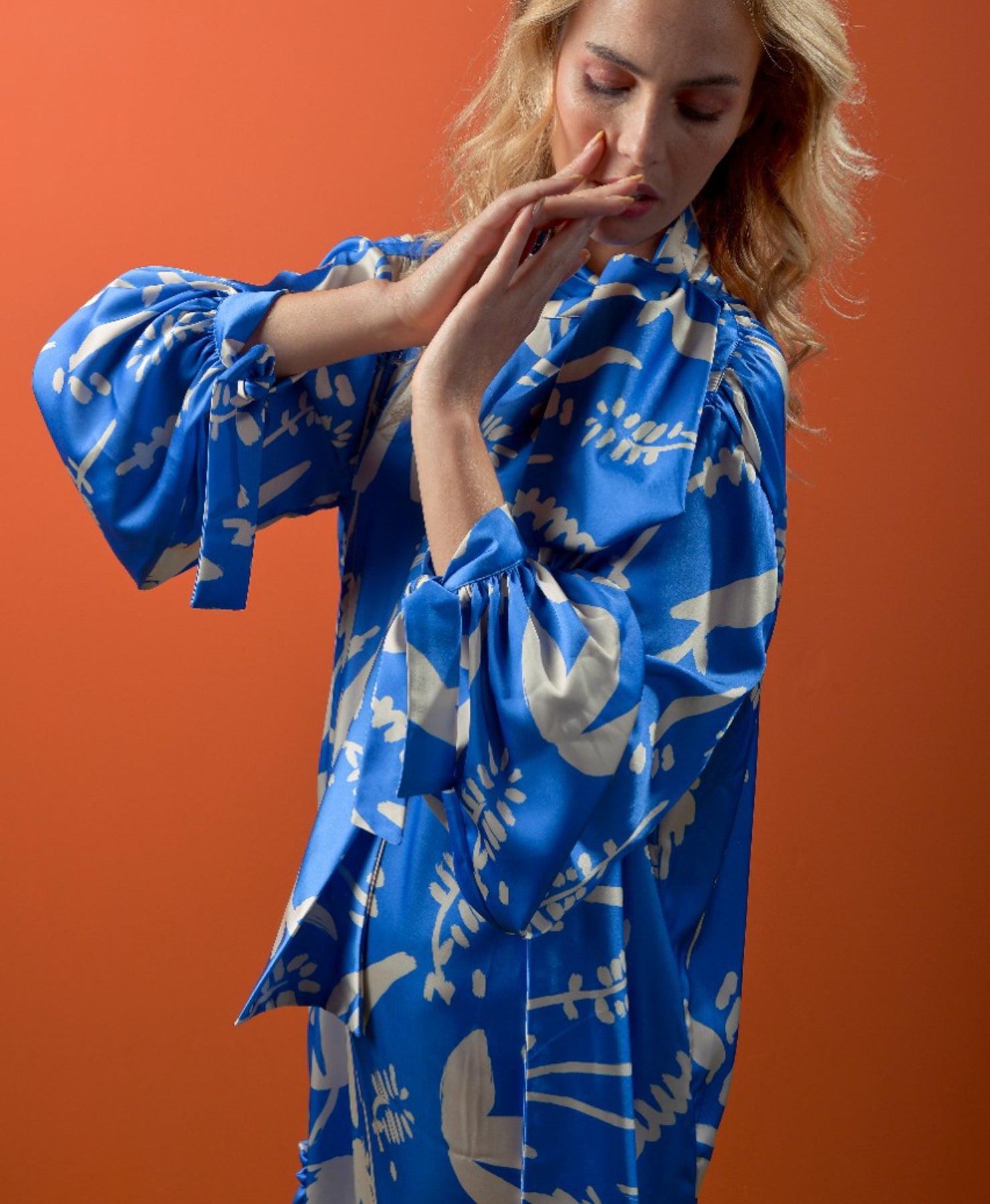 Azione Vestido Largo Verde Beige