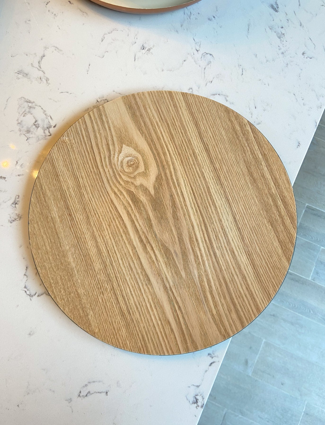 Faux Wood Charger Plate