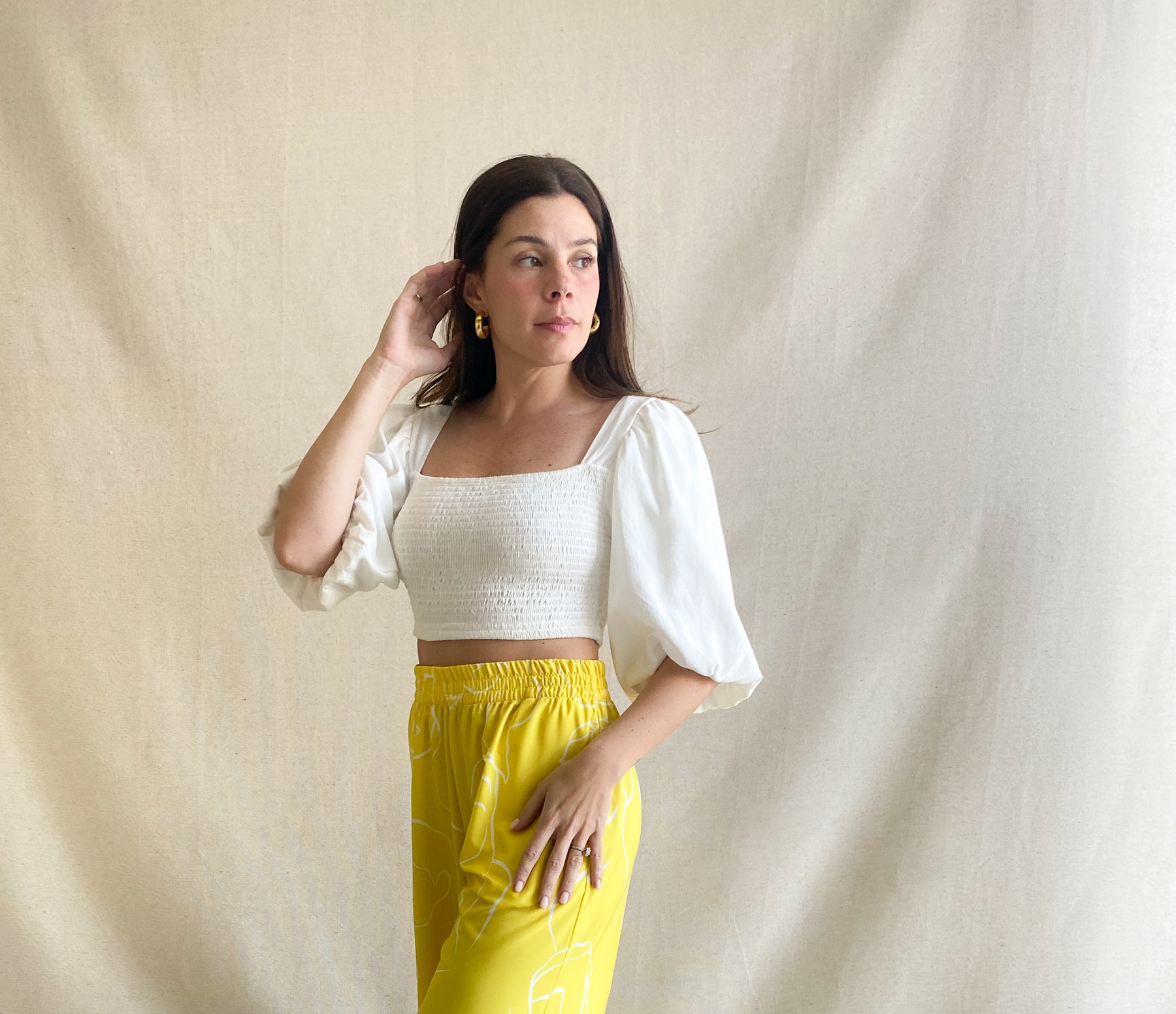 PELTA SUSI CROP TOP BLANCO