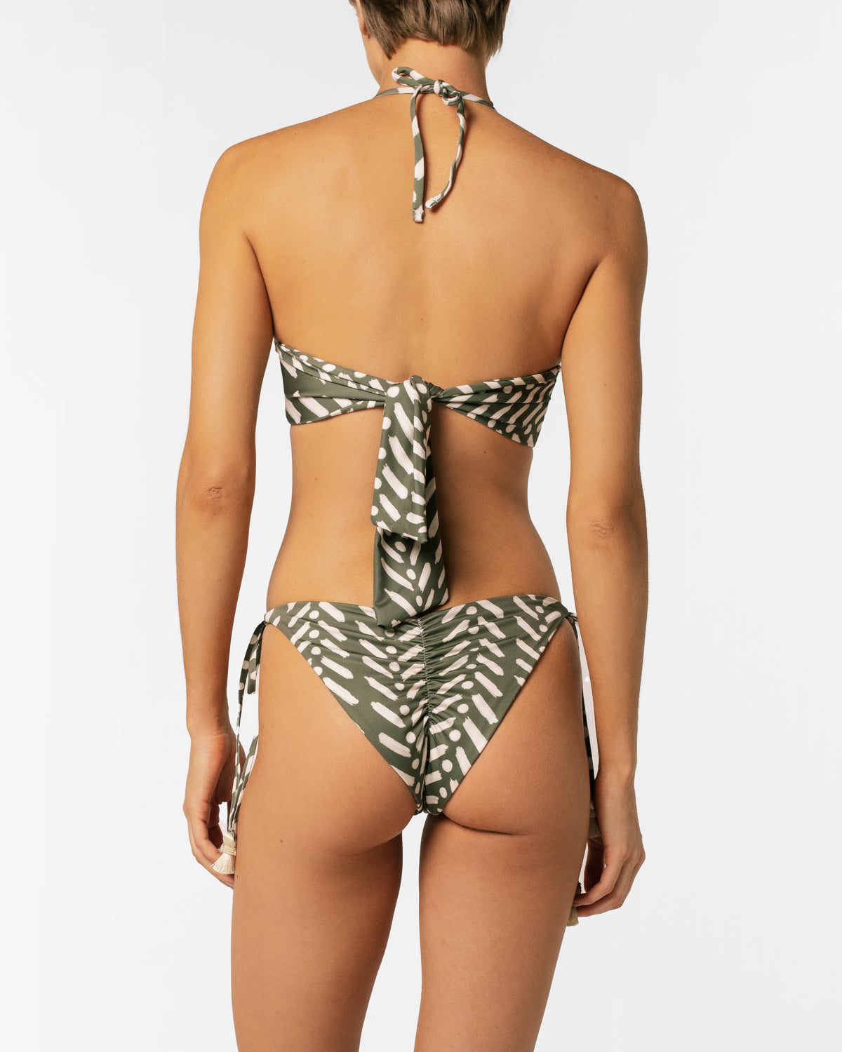HORTENCIA GREEN LINEE BIKINI TOP