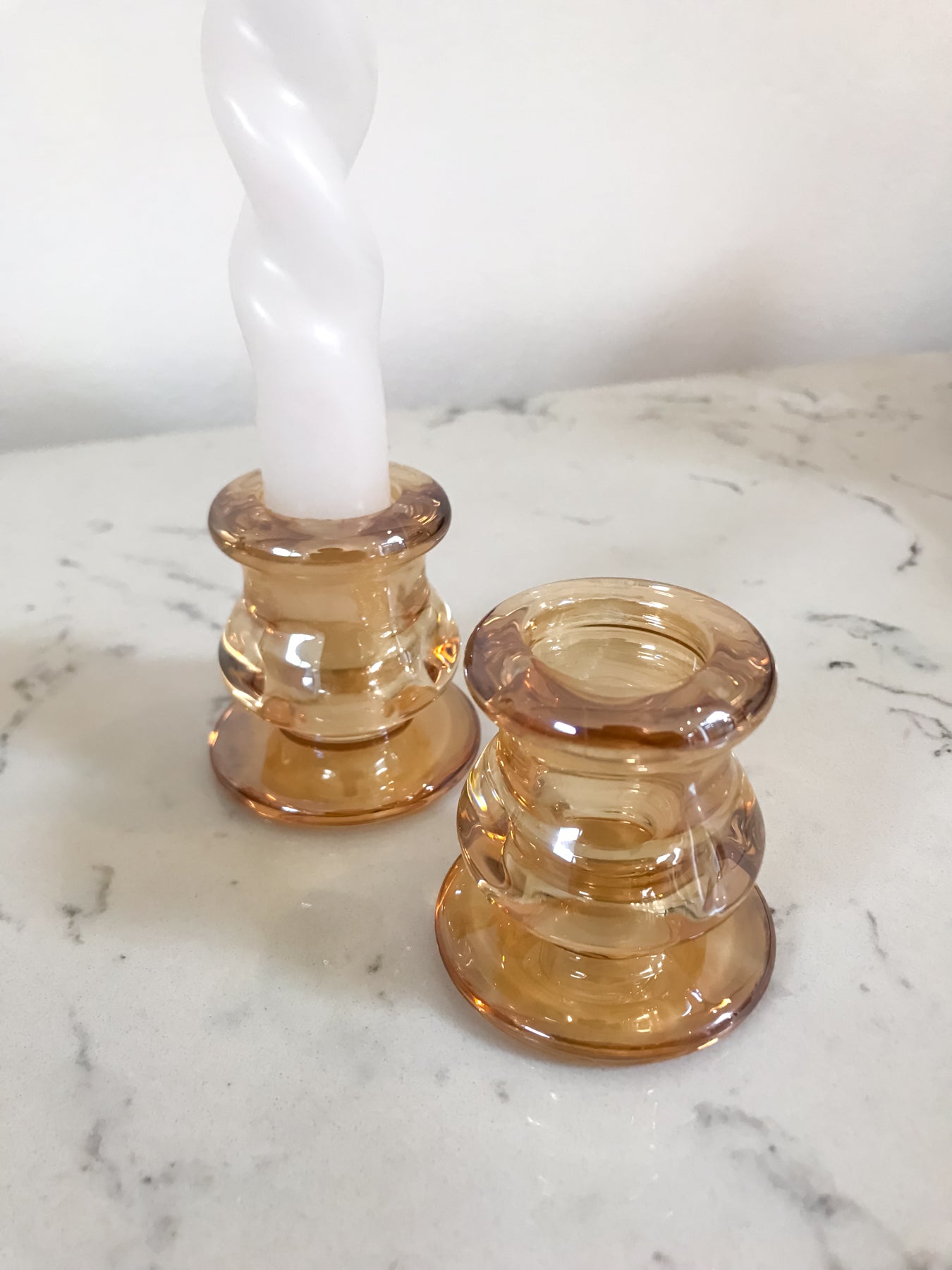 Glass Candleholder