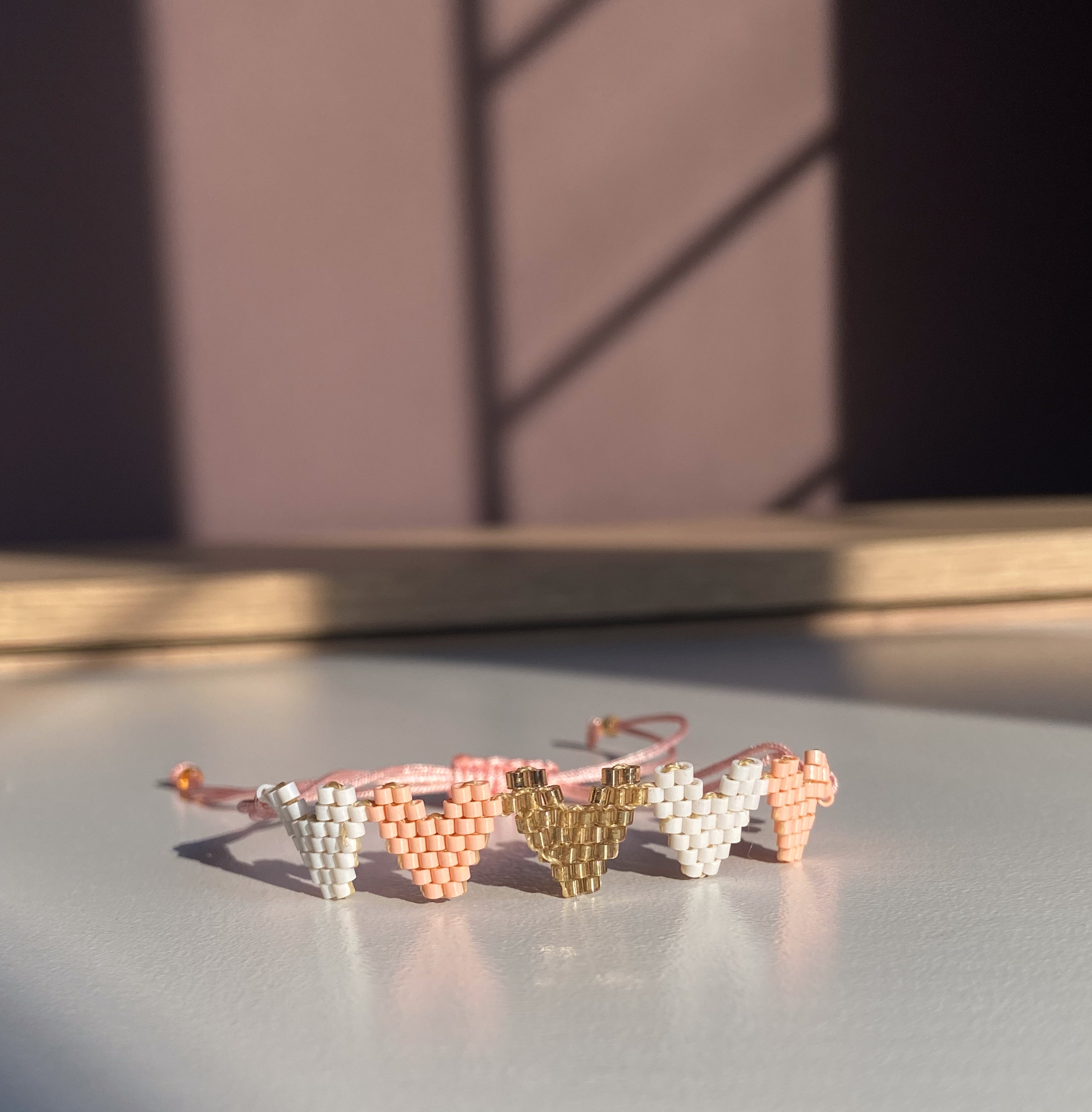 Pulsera Corazones Misma Direccion