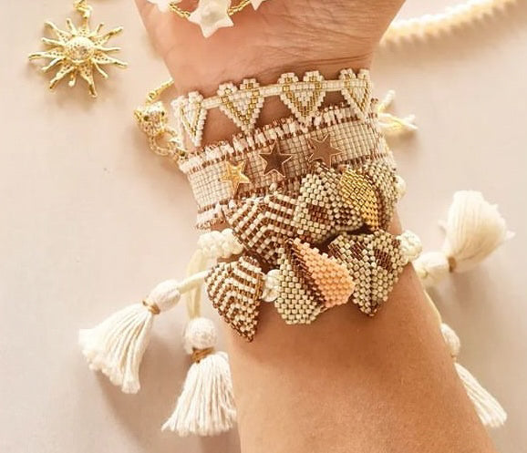 Pulsera 3 Corazones 3D