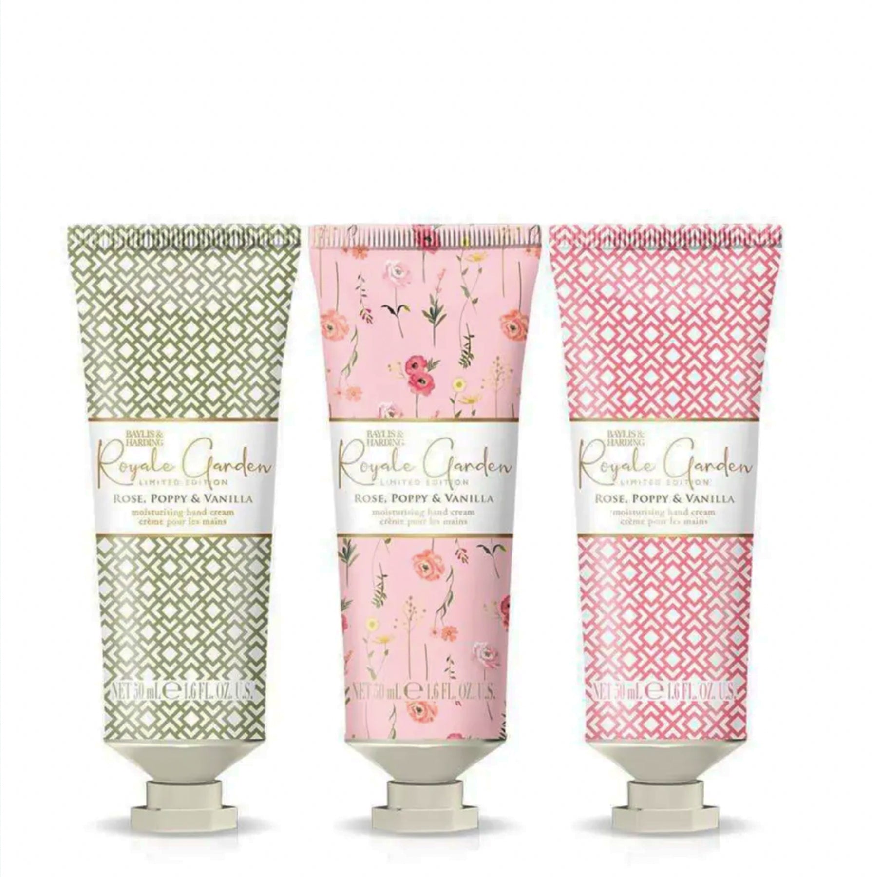 Rose Poppy & Vanilla Luxury Hand Treats 3 Gift Set