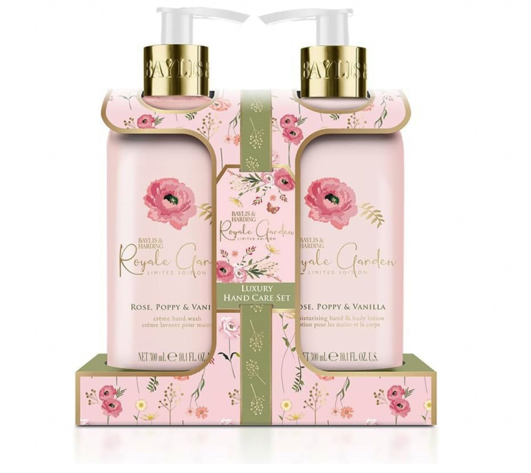 Rose Poppy & Vanilla Luxury Hand Care 2 Gift Set