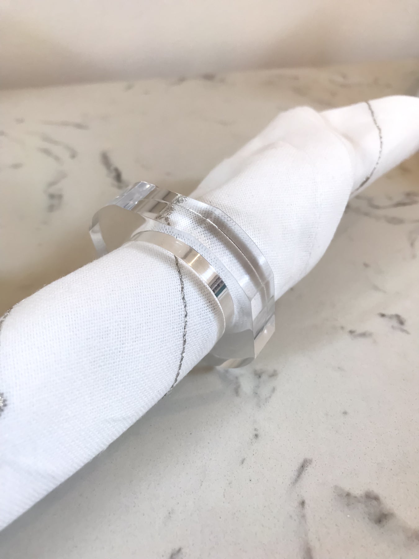Acrylic Napkin Ring Holders