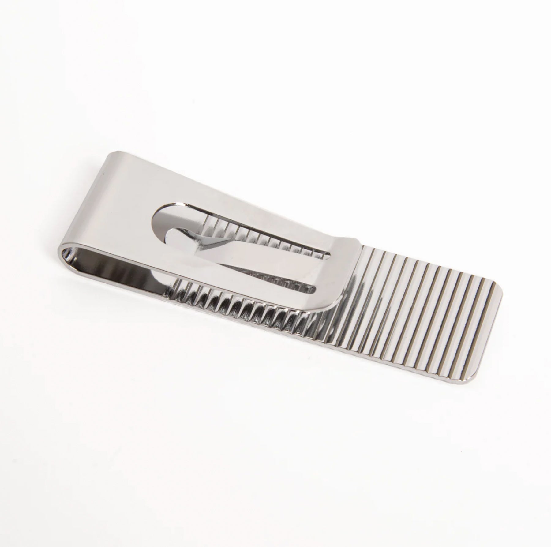 Ribbed Striped Moneyclip Para Billetes