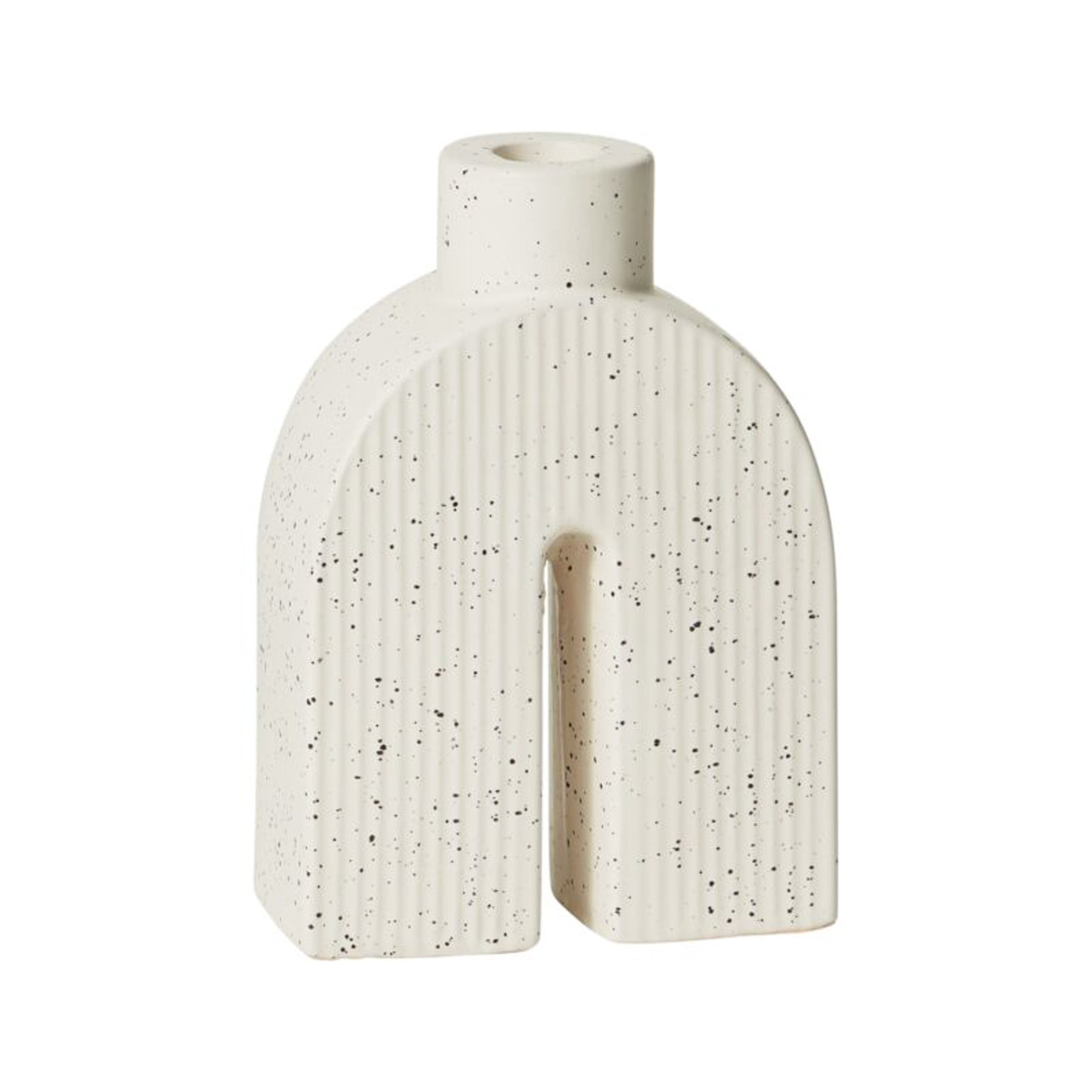 Trefoil Candleholder Speckled