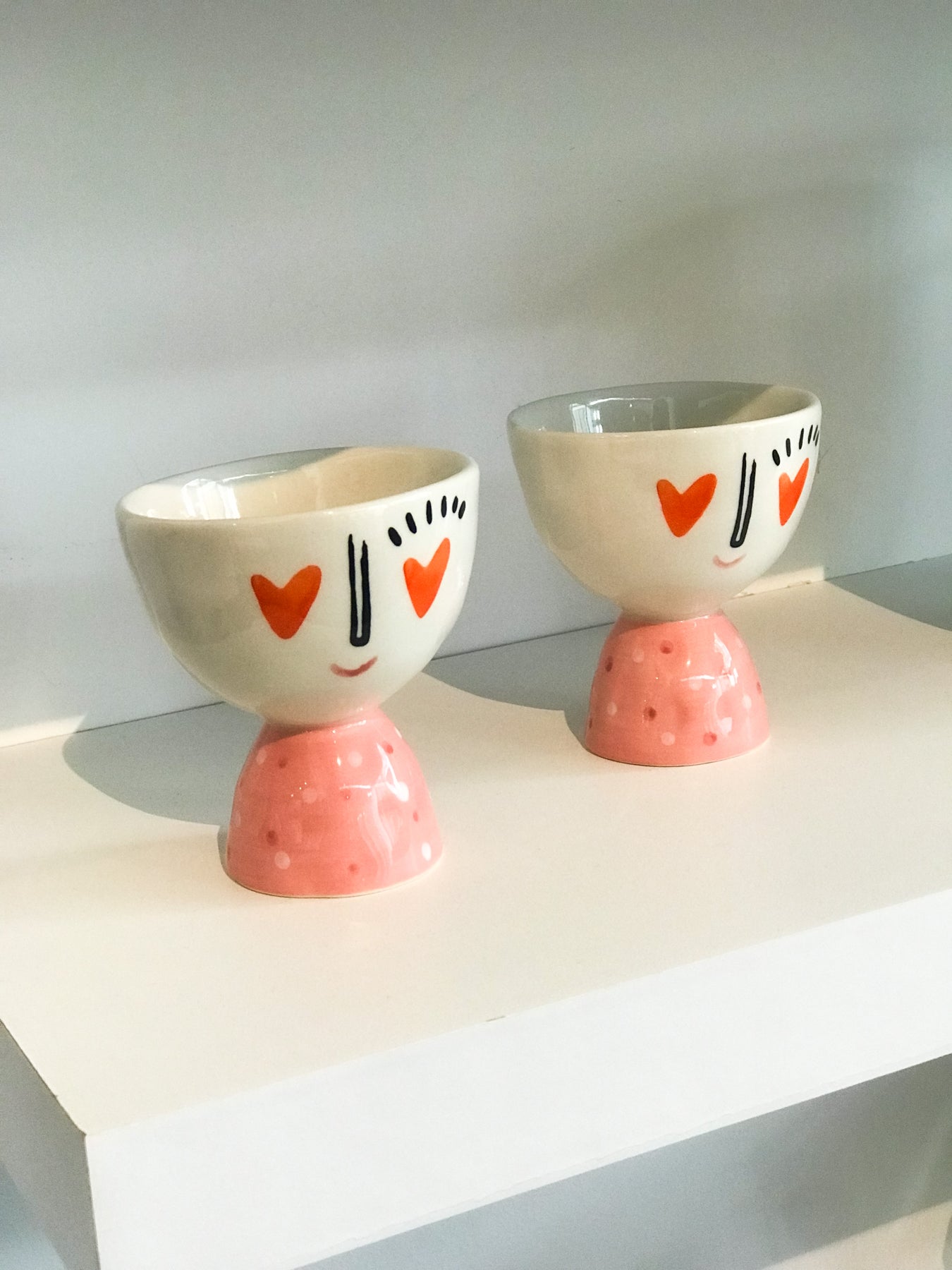 Heart Eyes Footed Bowl for sweets