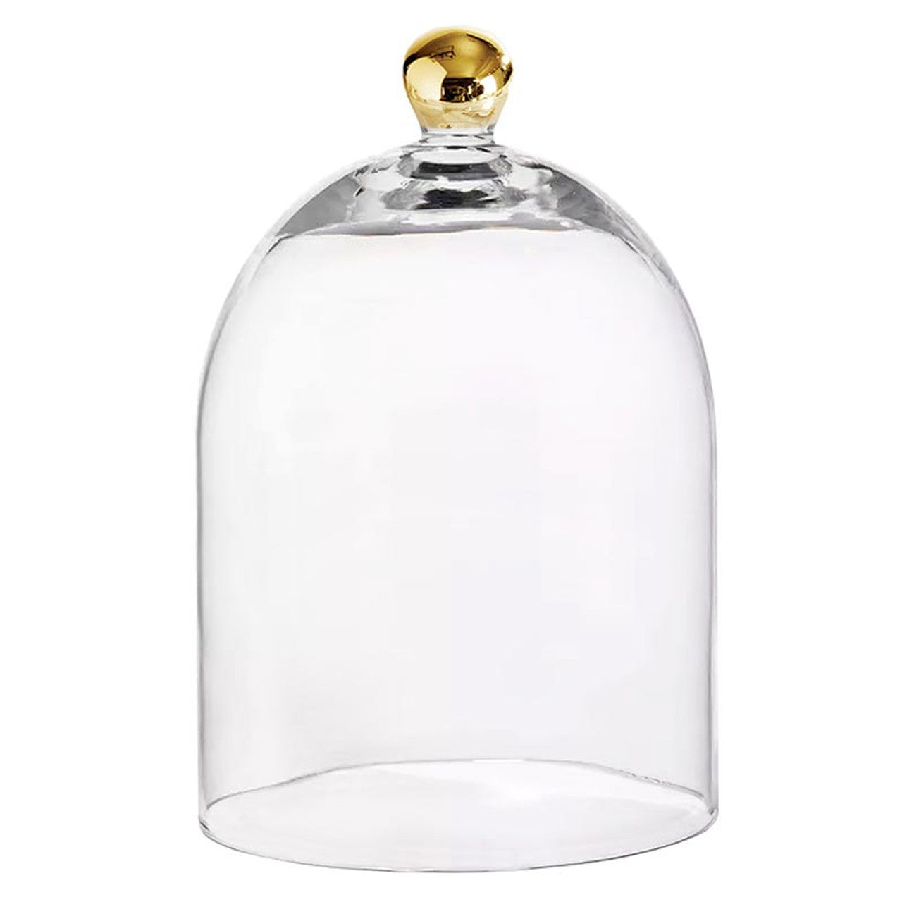 GOLD KNOB GLASS CLOCHE - CUBRE PASTEL