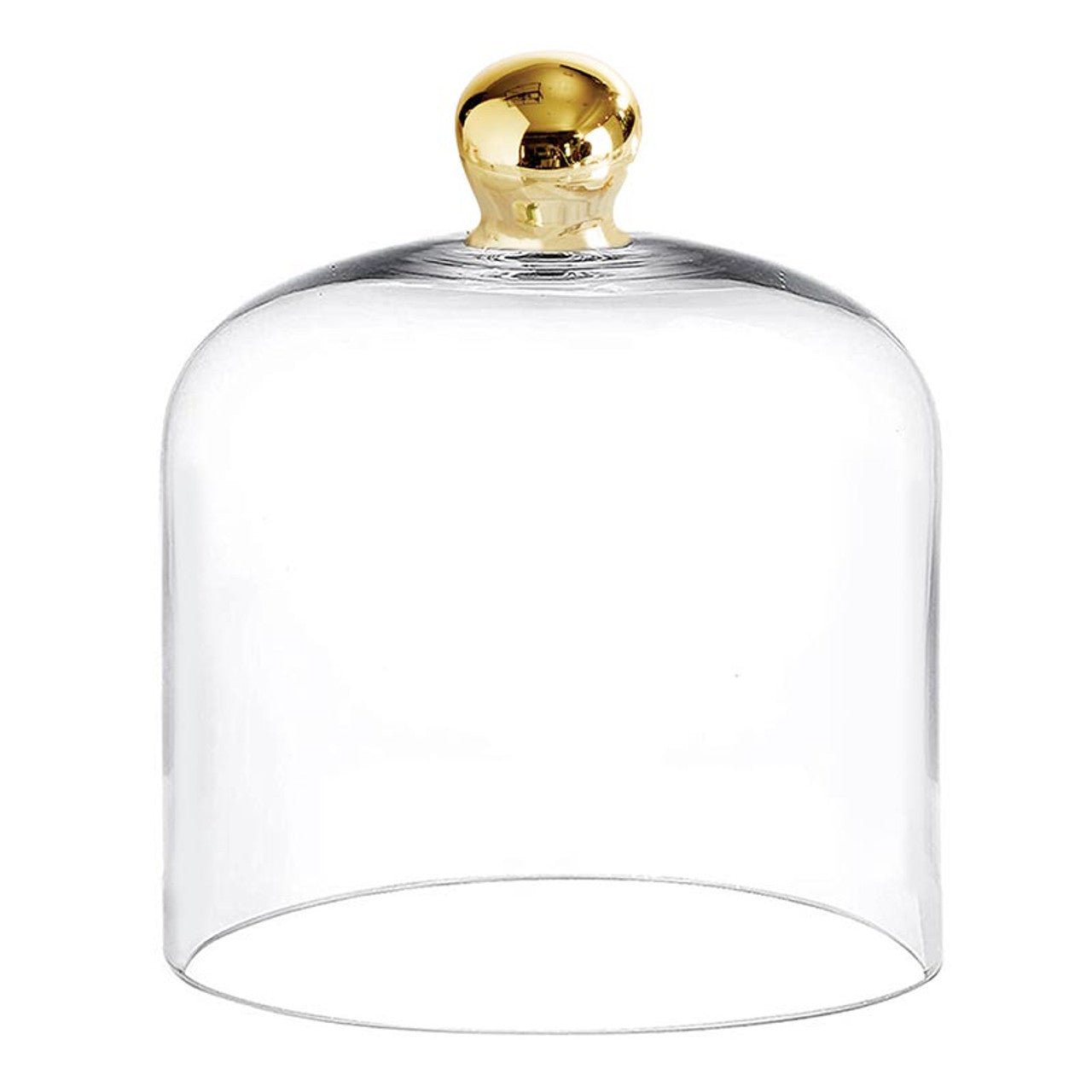 GOLD KNOB GLASS CLOCHE - CUBRE PASTEL