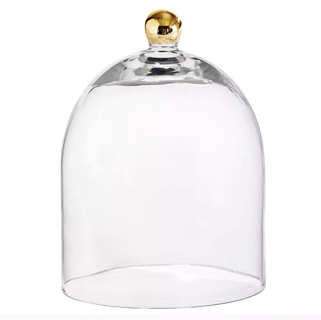 GOLD KNOB GLASS CLOCHE - CUBRE PASTEL