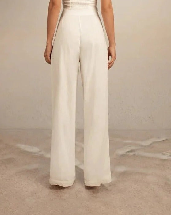 PANTS BALI MARFIL LINO