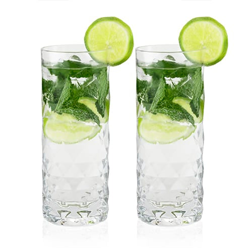 Gem Crystal Highball Glasses By Viski - Set 2