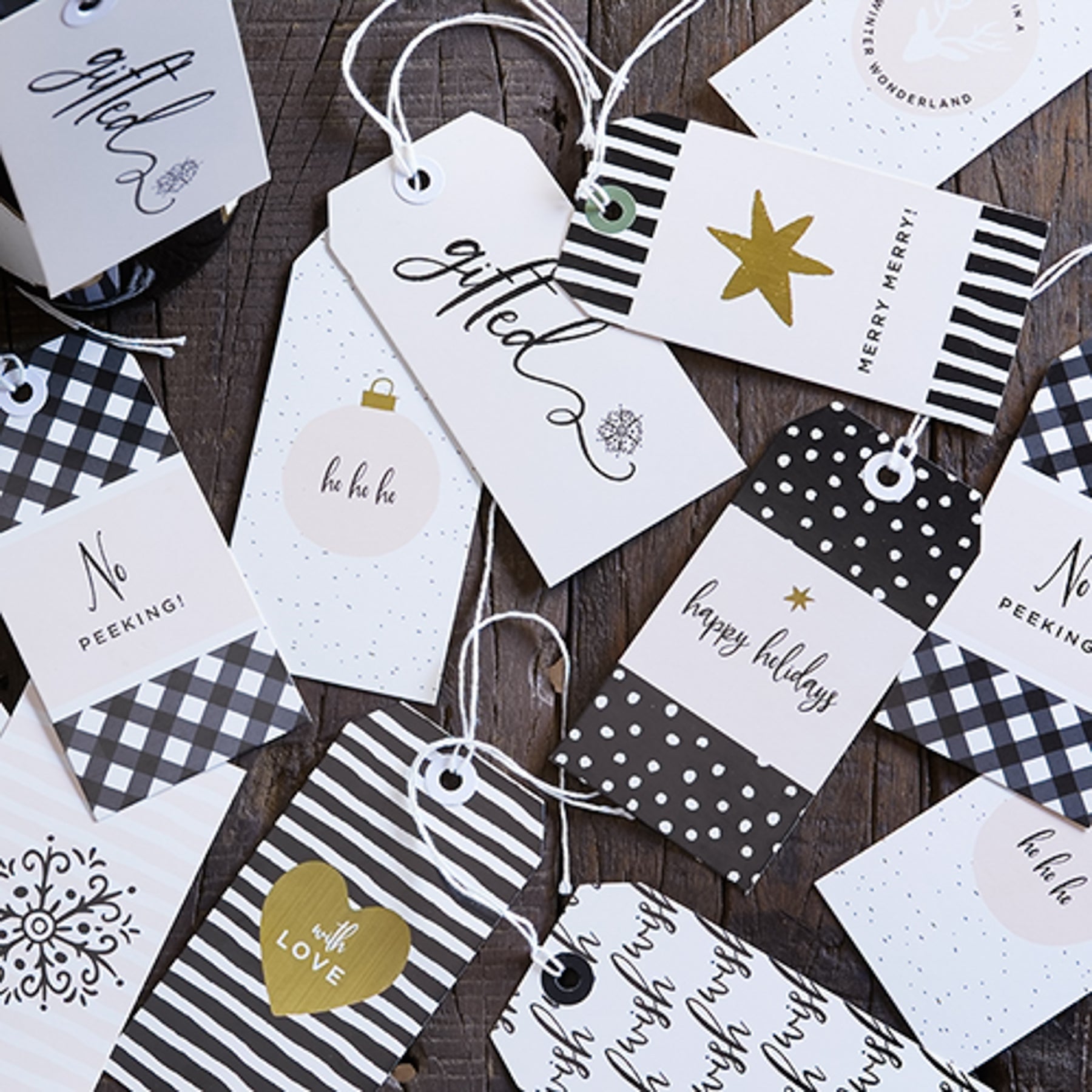 Gift Tags Modern Holiday