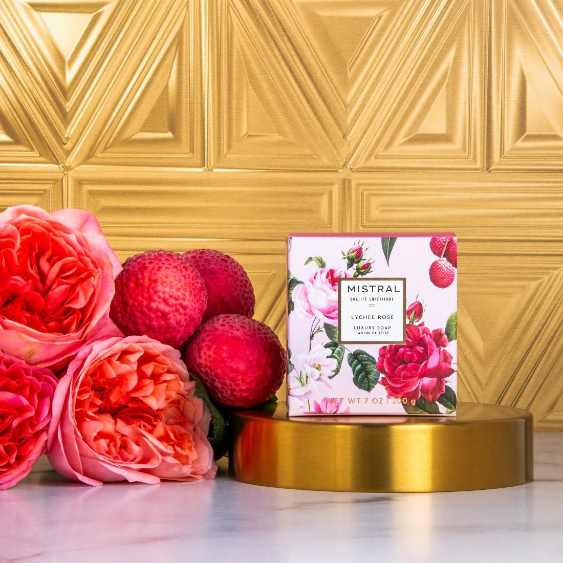 LYCHEE ROSE BAR SOAP LUXE WOMAN