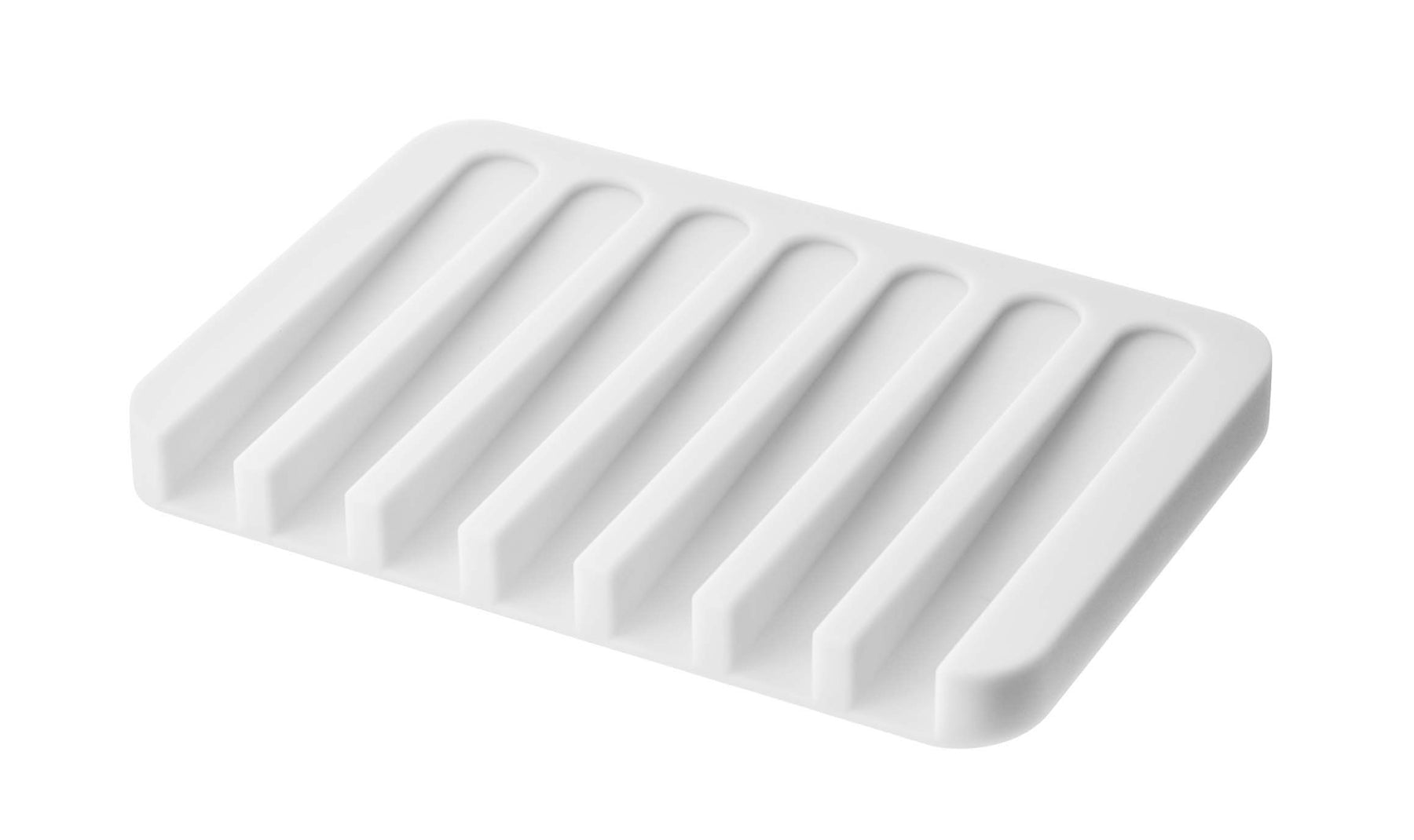 Flow - Silicone Soap Tray - White