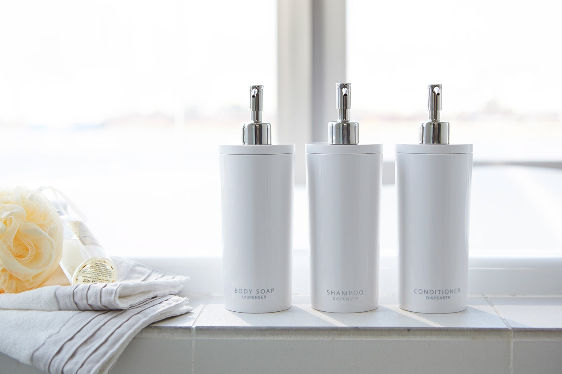 Tower Body Soap Dispenser - White