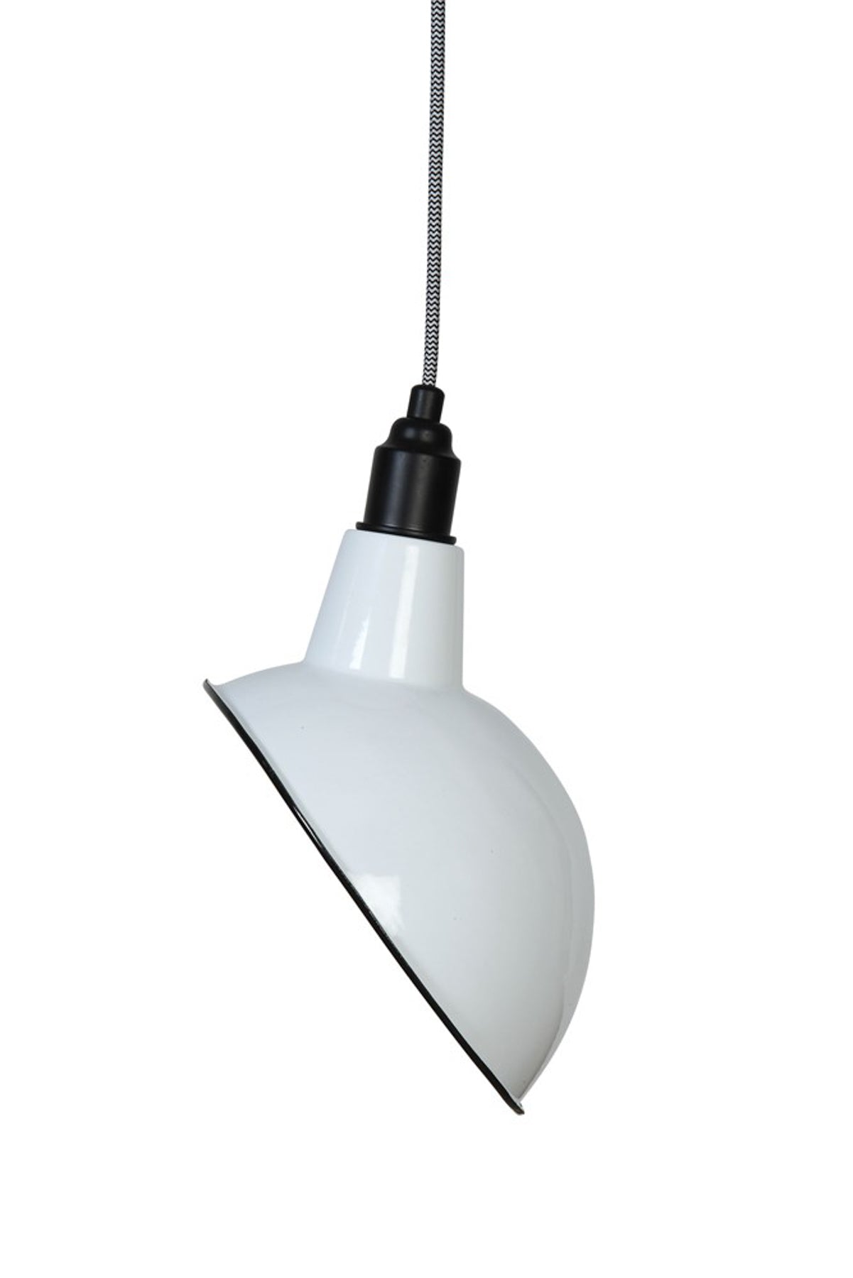 White Enamel Lamp