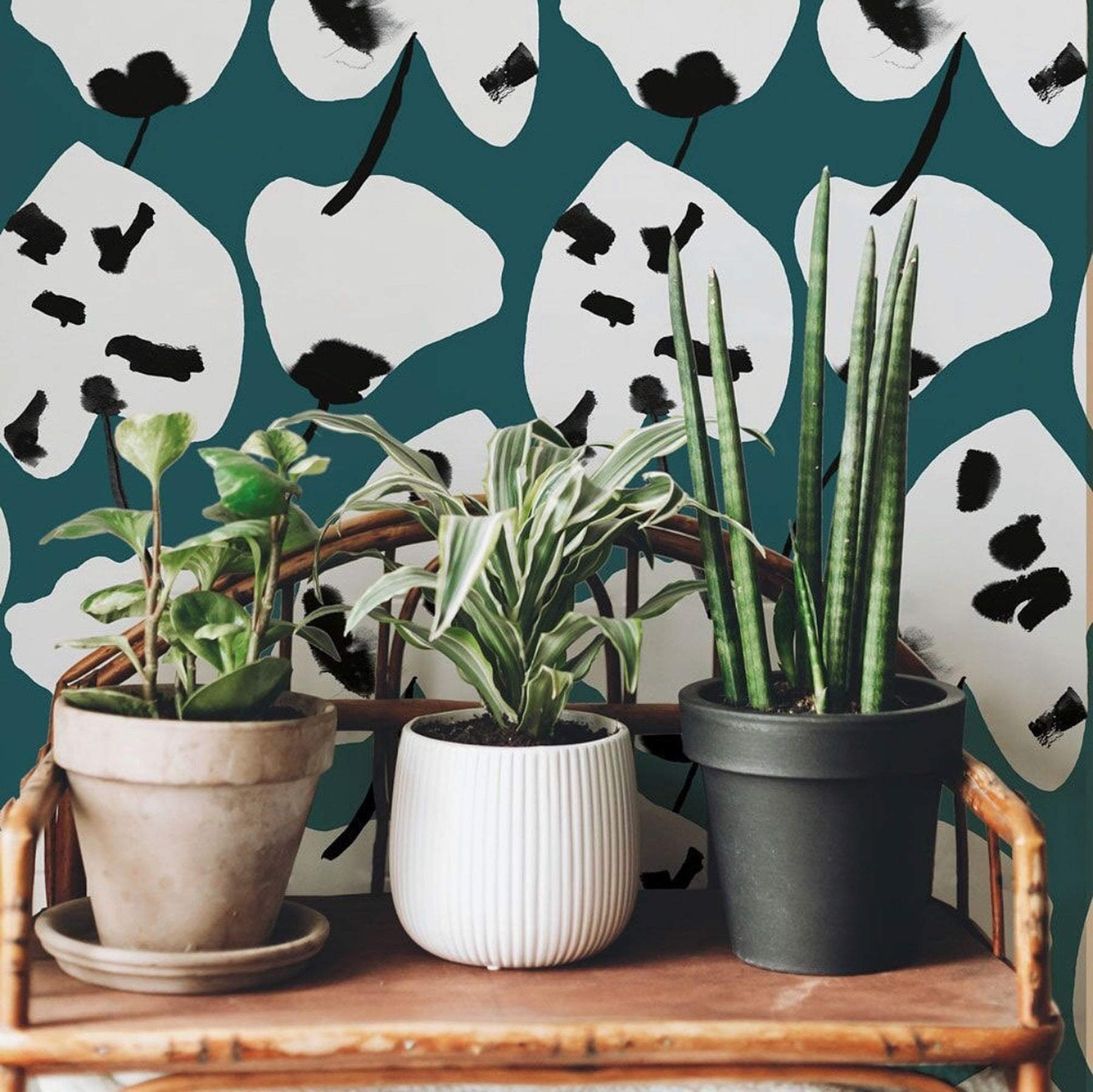 Urbane Impressions Painted Palm Wallpaper