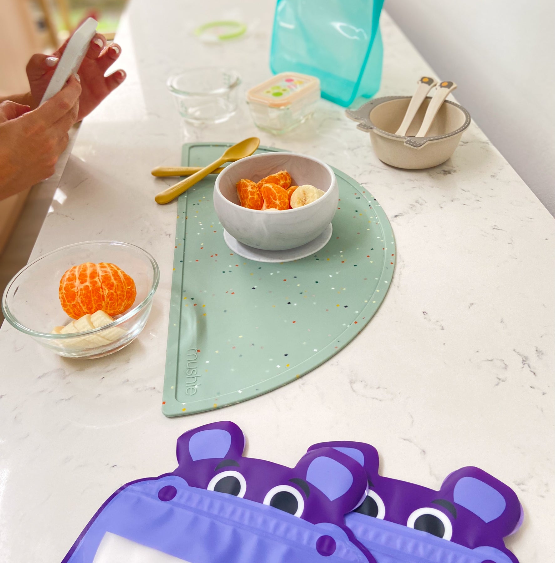 Mushie Silicone Place Mat for kids and babies