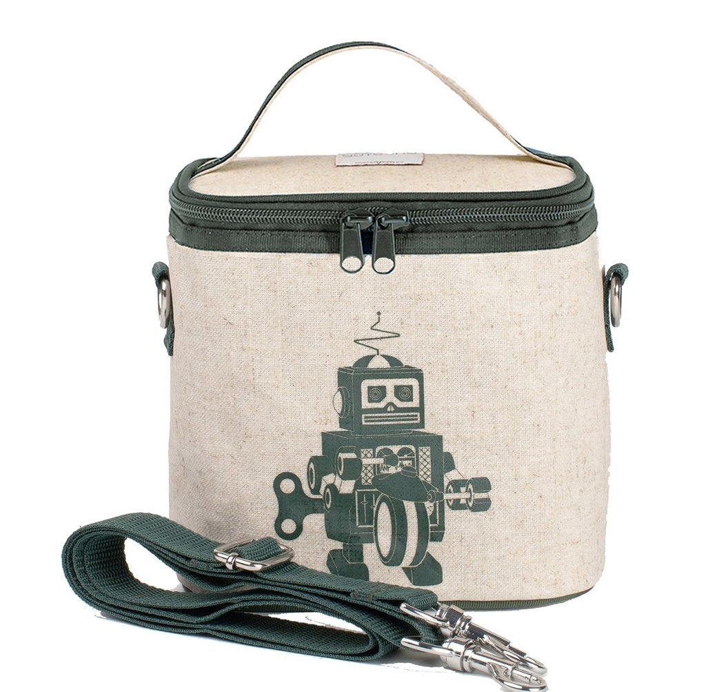 Grey Robot Small Cooler Bag