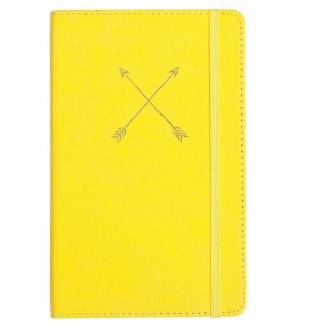 Cuaderno Leatherette Jrnl-Yellow Bound Jrnl
