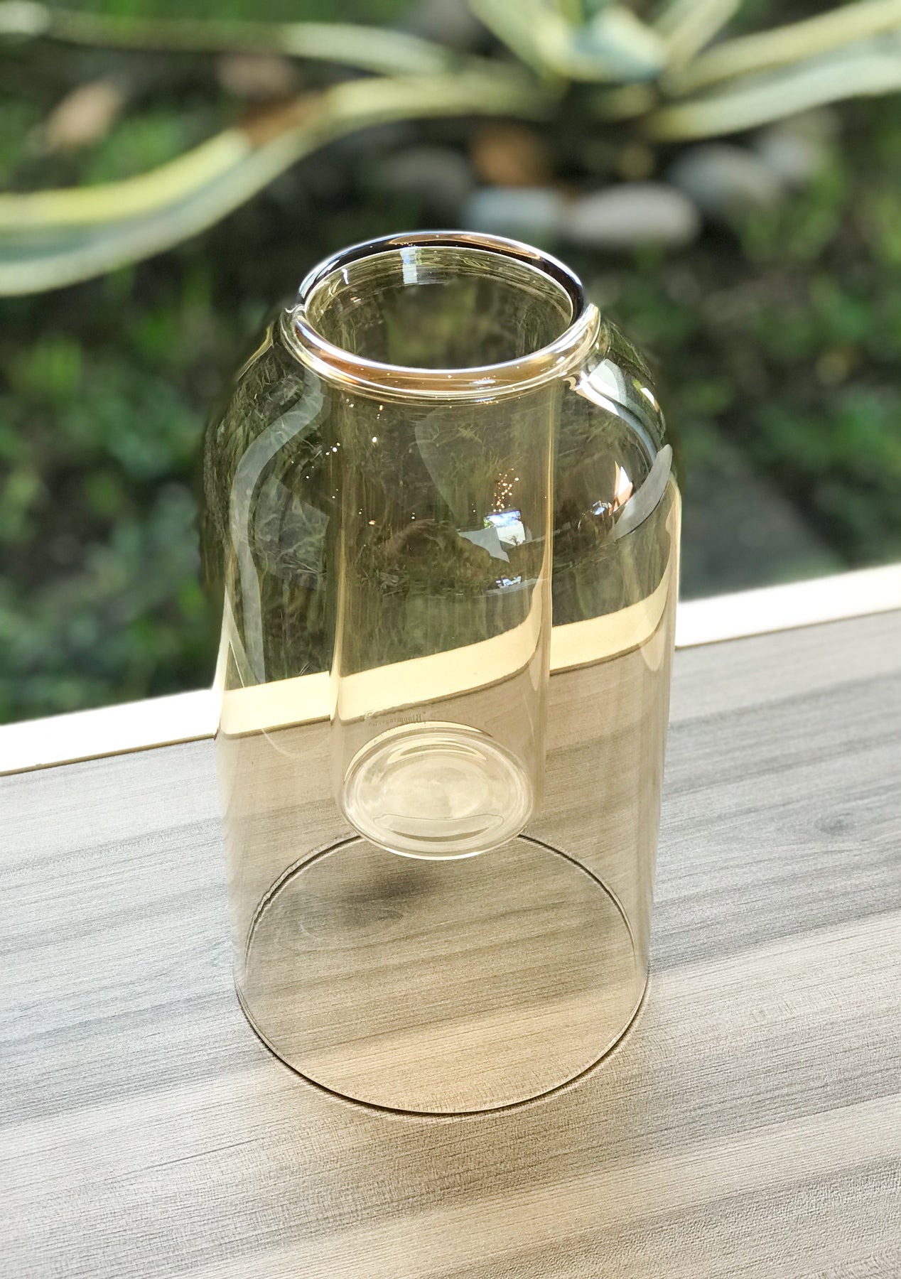 Light Amber Glass Vase