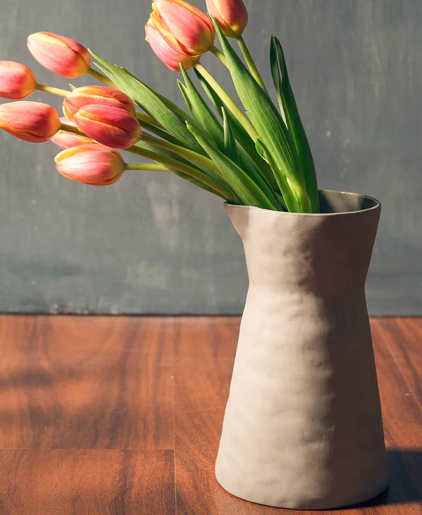 Gold Rim Stoneware Carafe