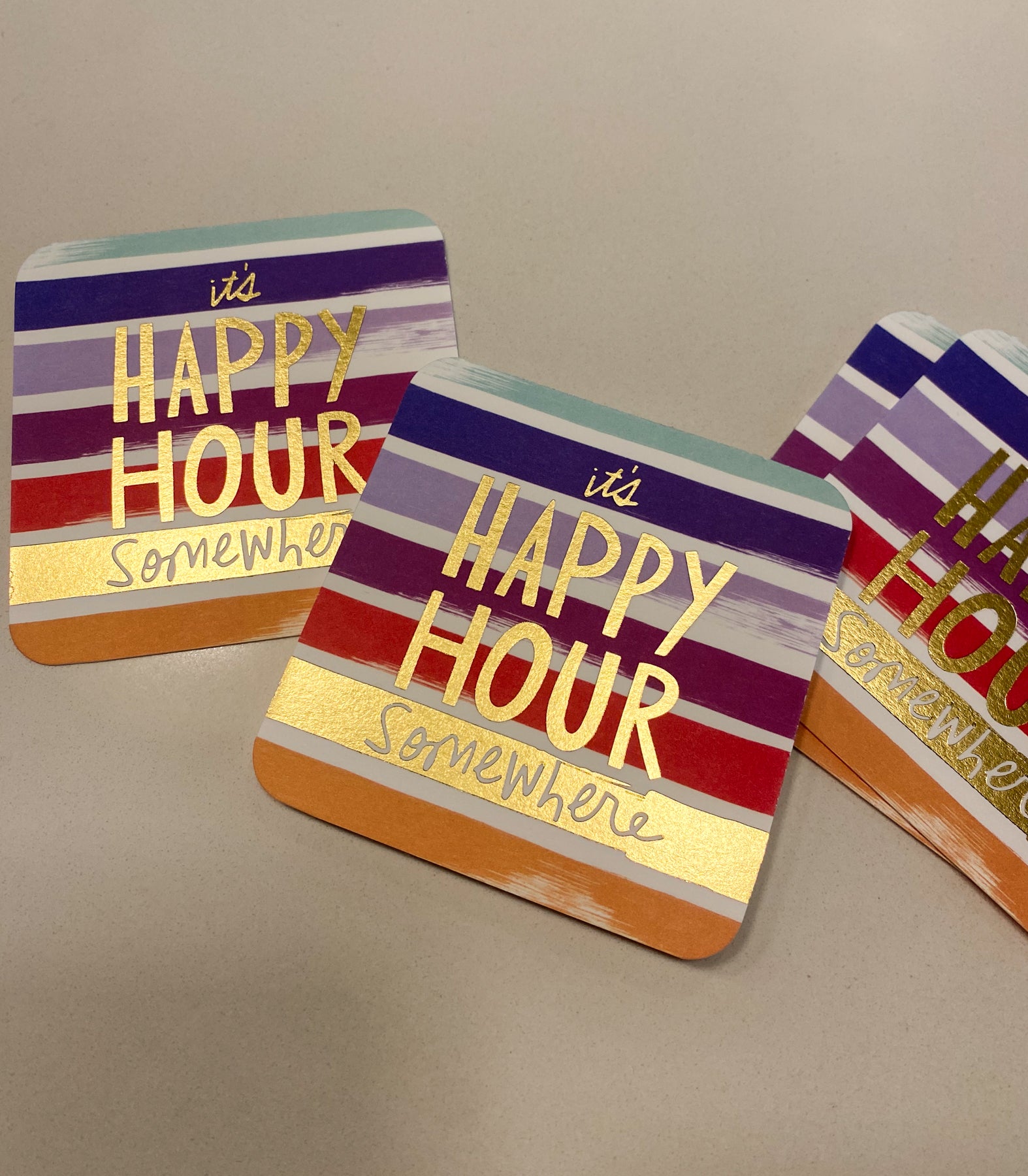 Designed Paper Coasts (10 pcs)