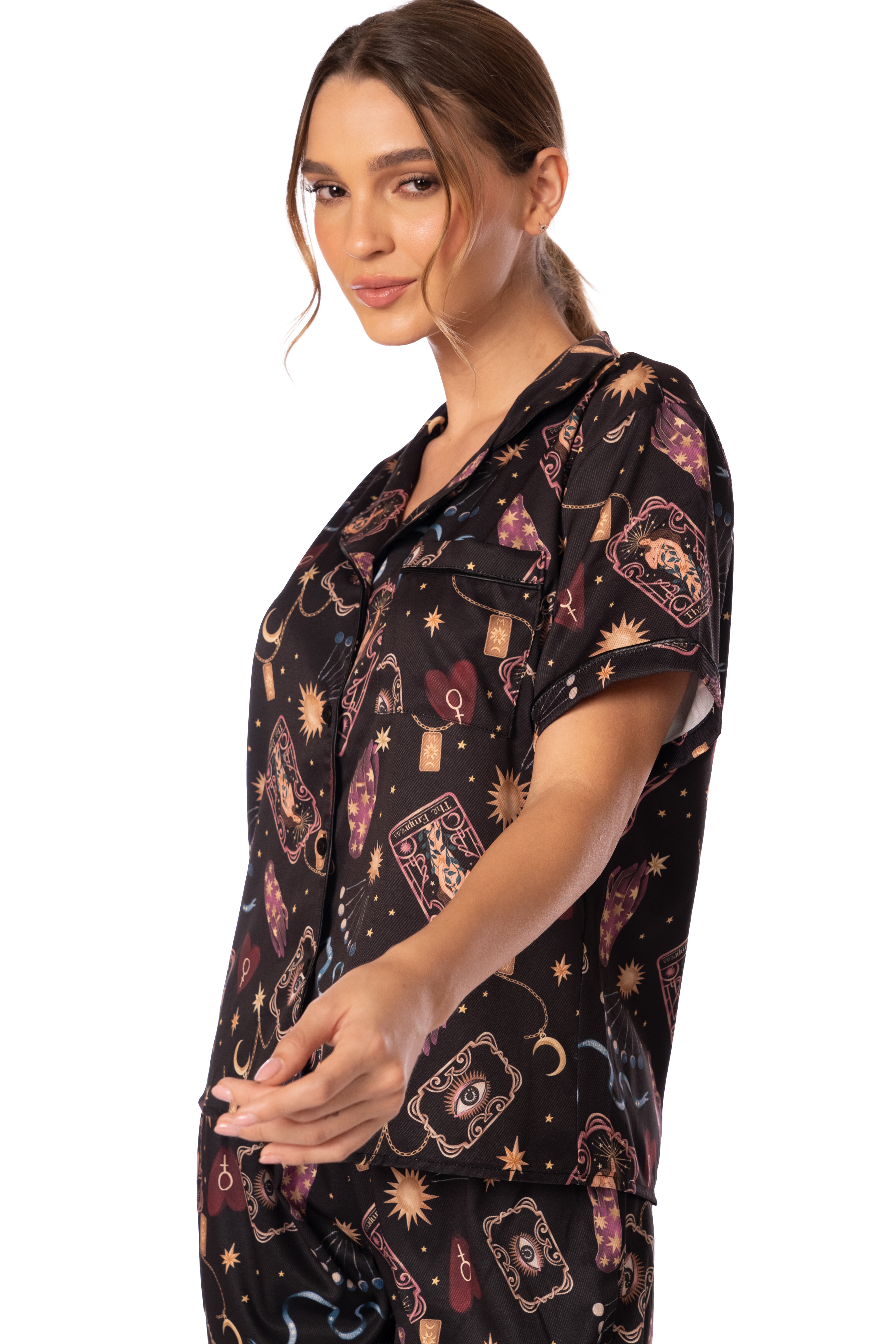 SHORT SLEEVELESS SHIRT