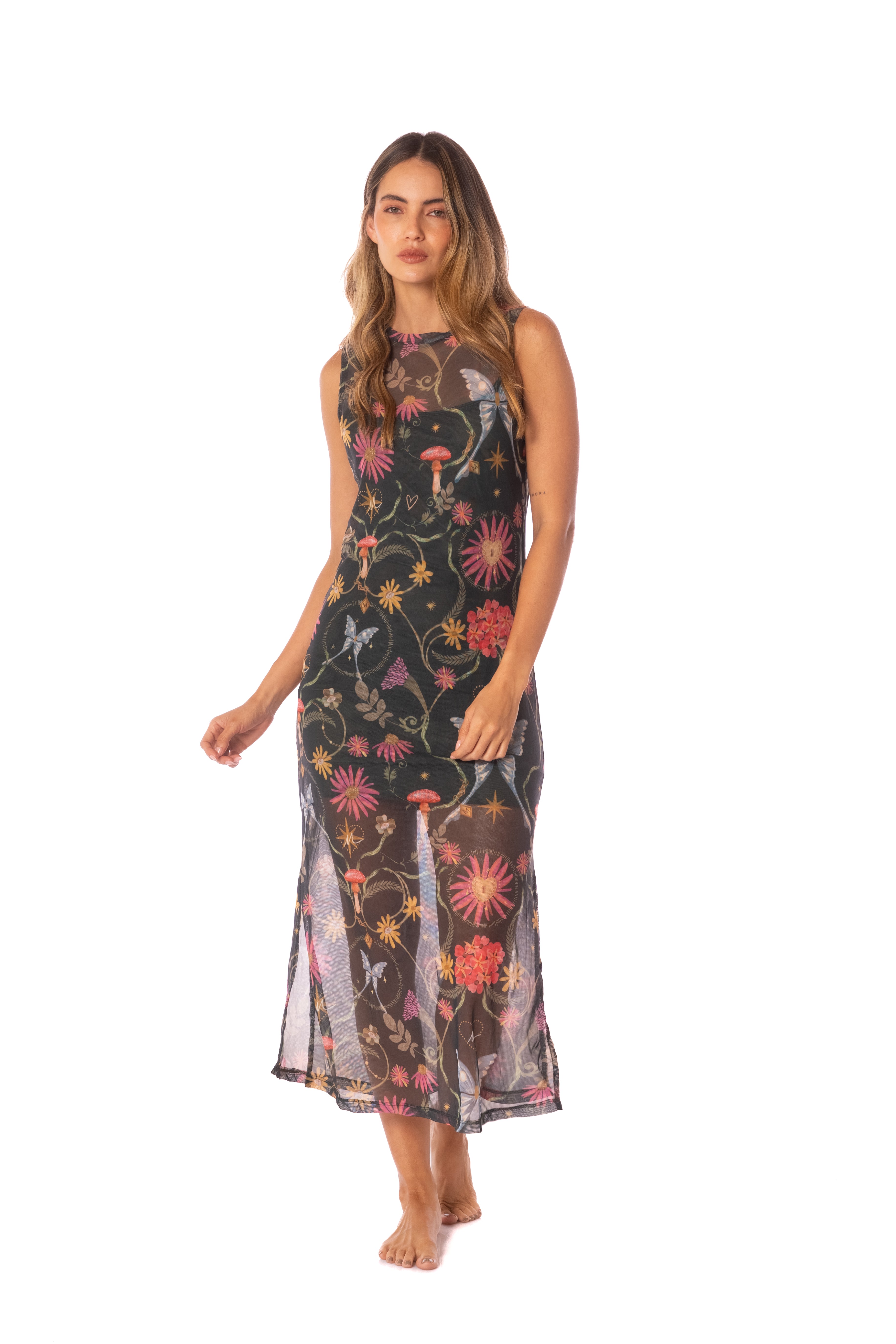 GARDEN MESH DRESS