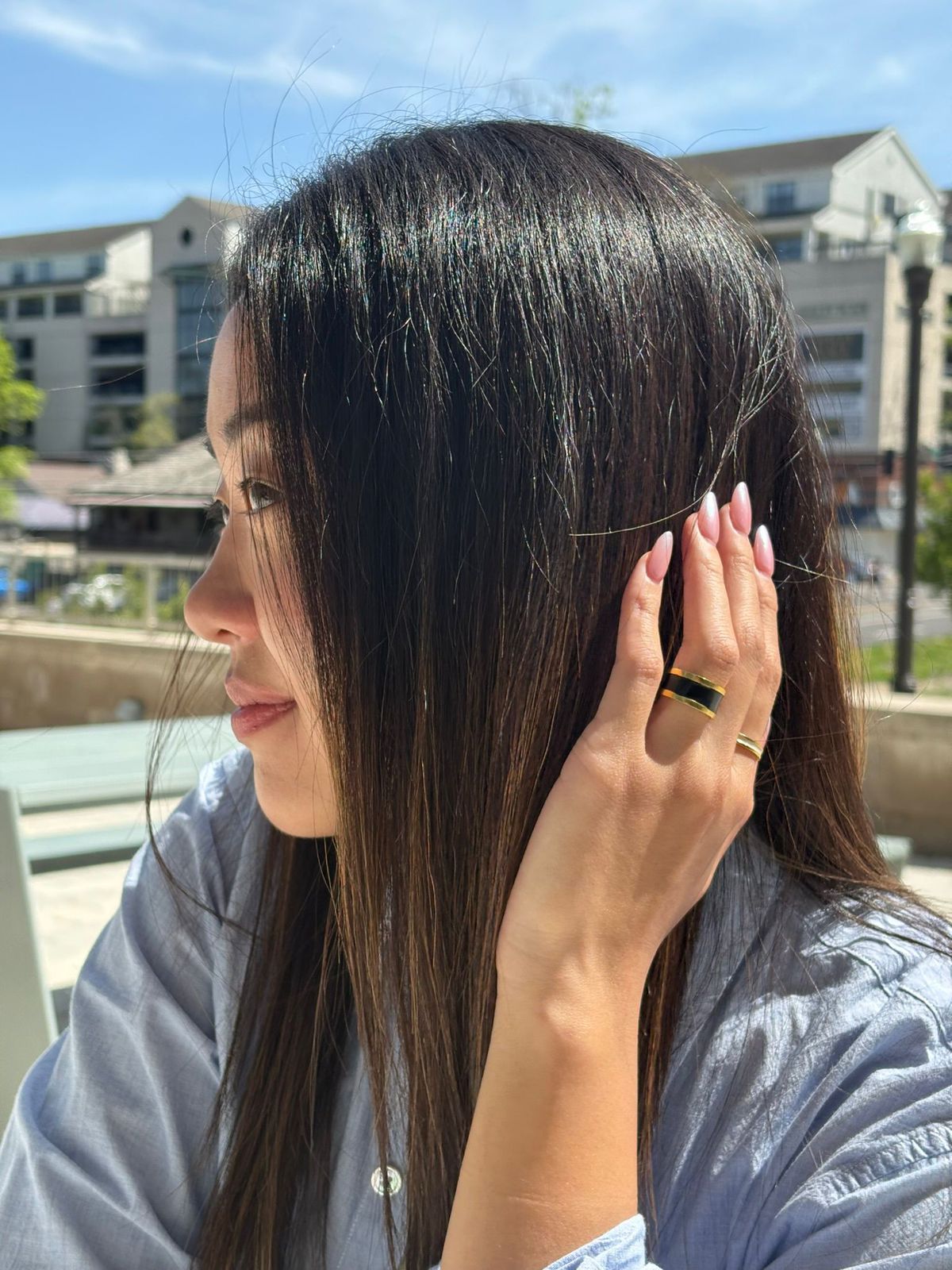 Laura Davila's Zoe Ring Black