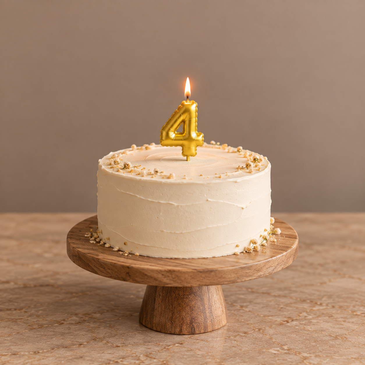 BALLOON BIRTHDAY CANDLE GOLD
